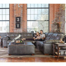  Jackson Furniture Hudson Fabric and Leather Look Ottoman 4396-10 1152-78/1252-78 IMAGE 3