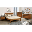  Color_Oak Size_California King -- Furniture of America Lennart CM7386A-CK California King Bed IMAGE 3