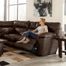  Catnapper Milan Reclining Leather Loveseat with Console 4349 1283-09/3083-09 IMAGE 1