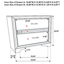  Coaster Furniture Miranda 206362 2-Drawer Nightstand - Black IMAGE 10