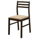  Coaster Furniture Bucknell 130005 3-piece Round Drop Leaf Dining Table Set - Cappuccino IMAGE 6