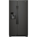  Whirlpool 36-inch, 24.5 cu. ft. Freestanding Side-by-Side Refrigerator with Exterior Ice and Water Dispenser with EveryDrop™ Water Filtration WRS335SDHB IMAGE 1