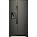  Whirlpool 36-inch, 24.5 cu. ft. Side-by-Side Freestanding Refrigerator with Exterior Ice and Water Dispenser with EveryDrop™ Water Filtration WRS555SIHV IMAGE 1