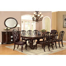  Furniture of America Bellagio Dining Table with Pedestal Base CM3319T-TABLE IMAGE 2