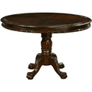  Furniture of America Round Elana Dining Table with Pedestal Base CM3212RT-TABLE IMAGE 2