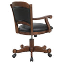  Coaster Furniture Turk 100872 Upholstered Swivel Dining and Game Chair - Tobacco IMAGE 7
