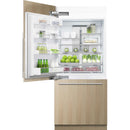  Fisher & Paykel 36-inch, 16.8 cu. ft. Built-in Bottom Freezer Refrigerator with ActiveSmart™ RS36W80LJ1 N IMAGE 2