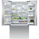  Fisher & Paykel 36-inch, 20.1 cu.ft. Freestanding French 3-Door Refrigerator RF201ADUSX5 N IMAGE 2