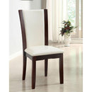  Furniture of America Manhattan Dining Table with Glass Top and Pedestal Base CM3710T-TABLE IMAGE 5