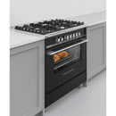  Fisher & Paykel 36-inch Freestanding Gas Range with AeroTech™ Technology OR36SCG4B1 IMAGE 7