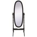  Coaster Furniture Foyet 950803 Wood Adjustable Full Length Cheval Mirror - Black IMAGE 2