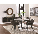 Coaster Furniture Bartole 108020 Round 48-inch Italian Marble Top Dining Table - White IMAGE 3