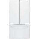 GE 36-inch, 27 cu.ft. Freestanding French 3-Door Refrigerator with Internal Water Dispenser GNE27JGMWW IMAGE 1