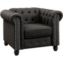  Furniture of America Winifred Stationary Fabric Chair CM6342GY-CH-PK IMAGE 1