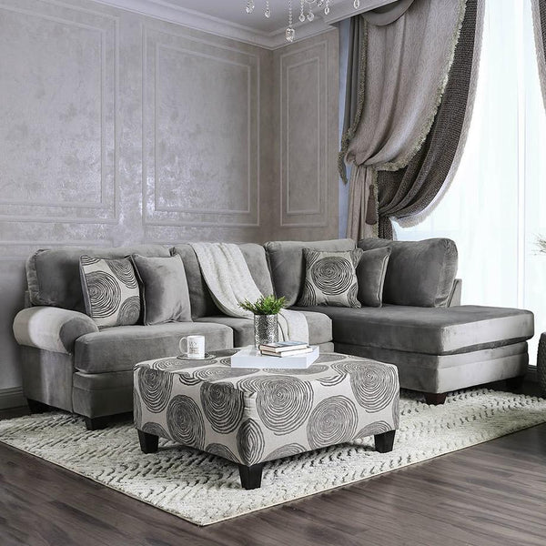  Furniture of America Bonaventura Fabric 2 pc Sectional SM5143GY-SECT IMAGE 1