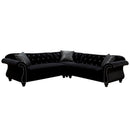 Furniture of America Jolanda Fabric 3 pc Sectional CM6158BK-SET IMAGE 1