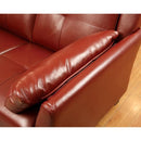  Furniture of America Peever Leatherette 2 pc Sectional CM6268RD-SET IMAGE 2