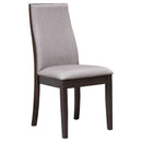  Coaster Furniture Spring Creek 106583 Upholstered Dining Chair - Taupe (Set of 2) IMAGE 1