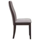 Coaster Furniture Spring Creek 106583 Upholstered Dining Chair - Taupe (Set of 2) IMAGE 4