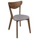  Coaster Furniture Alfredo 108082 Dining Side Chair - Grey and Natural Walnut (Set of 2) IMAGE 1