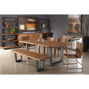  Coast2Coast Knox 75354 Industrial Style Solid Acacia Wood Dining Table with Live Edge and Iron Legs IMAGE 5