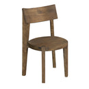  Coast2Coast Knox 75357 Set of 2 Industrial Style Solid Acacia Wood Dining Chairs IMAGE 2
