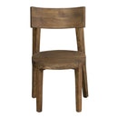  Coast2Coast Knox 75357 Set of 2 Industrial Style Solid Acacia Wood Dining Chairs IMAGE 3