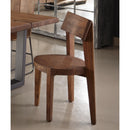  Coast2Coast Knox 75357 Set of 2 Industrial Style Solid Acacia Wood Dining Chairs IMAGE 5