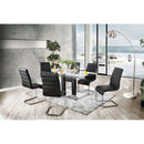  Furniture of America Richfield Dining Table with Glass Top and Pedestal Base CM3362BK-T-TABLE IMAGE 6