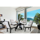  Furniture of America Round Jasmin Dining Table with Glass Top CM3393RT-TABLE IMAGE 7
