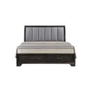  Crown Mark Jaymes California King Upholstered Sleigh Bed with Storage B6580-K-HB/B6580-K-FBD/B6580-CK-RAIL IMAGE 1