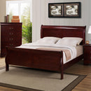  Crown Mark Louis Philip Queen Sleigh Bed B3850-Q-HBFB/B3850-Q-RAIL IMAGE 1