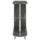  Coaster Furniture Adolfo 101073 Rectangular 2-tier Home Bar Table - Grey High Gloss IMAGE 2