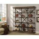  Coast2Coast Henry 67462 Rustic Industrial Bookshelf/Etagere for Livingroom/Office/Entryway, 4 Shelves - Burnished Natural Finish IMAGE 3