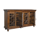  Coast2Coast Maddie 79703 Traditional 4 Door Credenza or Sideboard with Chppendale Fretwork and Glass Doors IMAGE 4