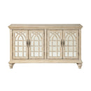  Coast2Coast Evelyn 22560 4 Door Credenza with Window Pane Fretwork IMAGE 2