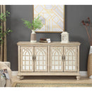  Coast2Coast Evelyn 22560 4 Door Credenza with Window Pane Fretwork IMAGE 5