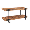  Coast2Coast Stewart 37104 Solid Wood Console Table with Metal Casters IMAGE 1