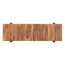  Coast2Coast Stewart 37104 Solid Wood Console Table with Metal Casters IMAGE 3