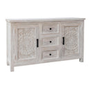  Coast2Coast Juliana 37124 White Wash Finish 2 Door 3 Drawer Sideboard Credenza IMAGE 1