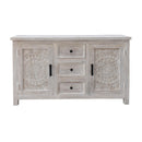  Coast2Coast Juliana 37124 White Wash Finish 2 Door 3 Drawer Sideboard Credenza IMAGE 2