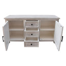  Coast2Coast Juliana 37124 White Wash Finish 2 Door 3 Drawer Sideboard Credenza IMAGE 4