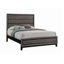  Coaster Furniture Watson 212421KE Wood Eastern King Panel Bed - Grey Oak IMAGE 1