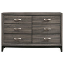  Coaster Furniture Watson 212423 6-Drawer Dresser - Grey Oak IMAGE 2