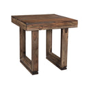  Coast2Coast Novak 98238 Solid Wood Nut Brown Finish Side End Table IMAGE 1
