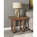  Coast2Coast Novak 98238 Solid Wood Nut Brown Finish Side End Table IMAGE 3