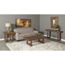  Coast2Coast Novak 98238 Solid Wood Nut Brown Finish Side End Table IMAGE 4