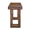  Coast2Coast Novak 98239 Solid Wood Nut Brown Finish Sofa Console Table IMAGE 3