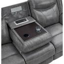  Coaster Furniture Conrad 650354 Upholstered Padded Arm Motion Sofa - Grey IMAGE 11