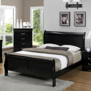  Crown Mark Louis Philip Full Sleigh Bed B3950-F-HBFB/B3950-F-RAIL IMAGE 1